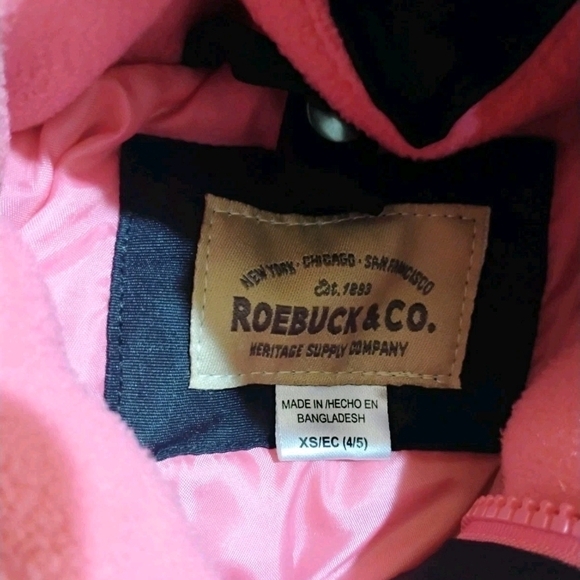 Trendy Kids Puffer Jacket - Black with Pink Accents - Picture 8 of 13